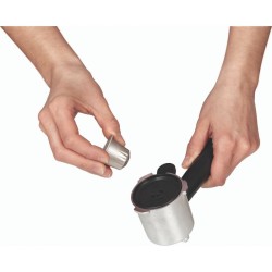 Machine à café expresso 20 Bar avec fonction mousseur à lait Inox Proficook PC-ES/KA1266-inox