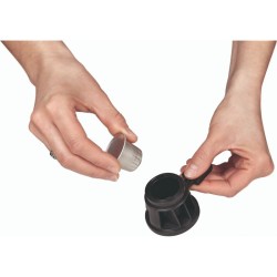 Machine à café expresso 20 Bar avec fonction mousseur à lait Inox Proficook PC-ES/KA1266-inox