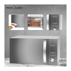 Microwave oven with grill and convection 3in1 23L 2300W Proficook PC-MWG 1176H Silver