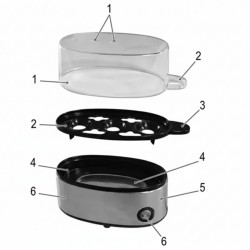 Cuiseur à oeufs Proficook PC-EK1124
