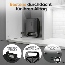 Appareil à sandwich 1600W Noir Proficook PC-ST1329-Noir