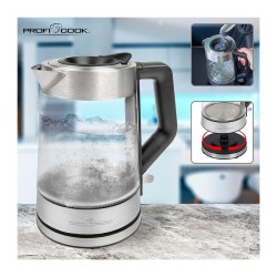 Electric glass/stainless steel kettle 1.7L 2200W Proficook PC-WKS 1190 G