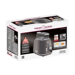 Grille pain 2 fentes vintage Proficook PC-TA 1193 Anthracite