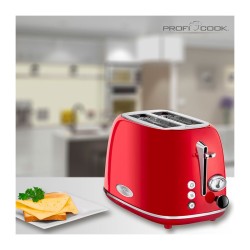 Proficook PC-TA 1193 Red vintage 2-slice toaster