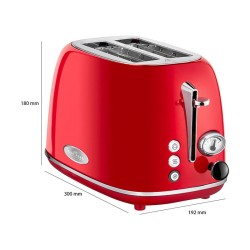 Proficook PC-TA 1193 Red vintage 2-slice toaster