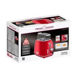 Proficook PC-TA 1193 Red vintage 2-slice toaster