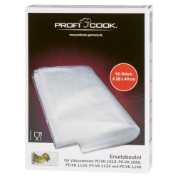 50 vacuum bags 28 x 40 cm Proficook for PC-VK 1015/1080/1133/1134/1146