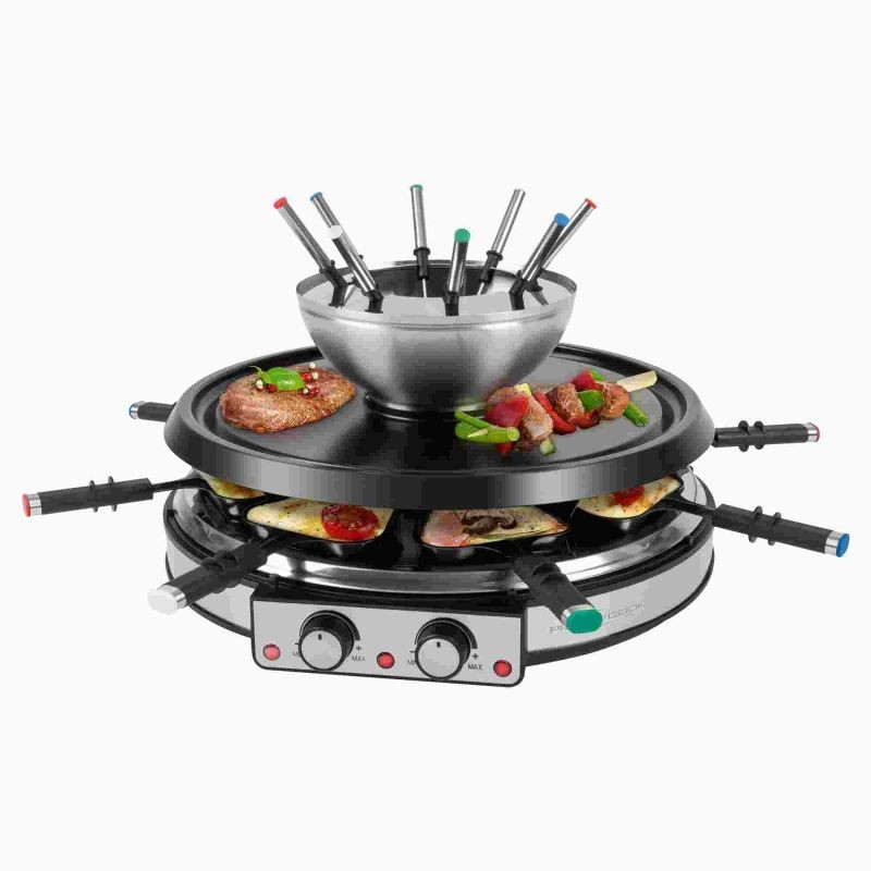 Proficook PC-RG/FD1245 8-person raclette and fondue maker