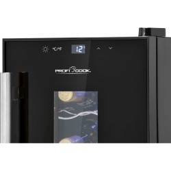 Cave à vin avec porte vitrée et écran tactile 17L Proficook PC-WK1230