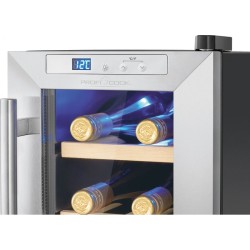Cave à vin avec porte vitrée et écran LED 17L Proficook PC-WK1231