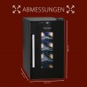 Wine cellar with glass door and 23L touch screen Proficook PC-WK1232
