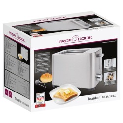 2-slot stainless steel bread toaster Proficook PC-TA1251
