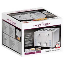 4-slot stainless steel bread toaster Proficook PC-TA1252