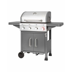 Barbecue grill à gaz 3 brûleurs + 1 brûleur 800 °C en céramique Proficook PC-GG1258