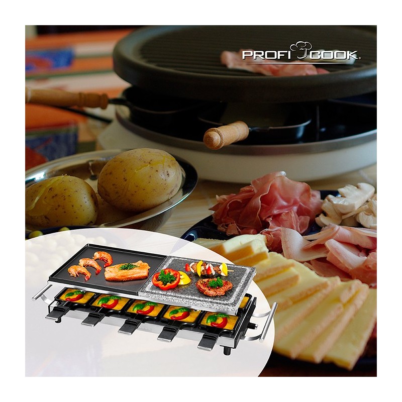 ▷ ProfiCook PC-RG 1144 raclette 10 personne(s) 1700 W