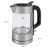 Bouilloire électrique en verre 0,5L Proficook PC-WKS1228G