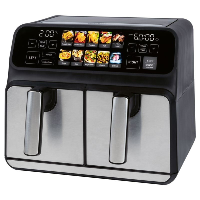 Friteuse à air chaud Air fryer 8L double compartiment Proficook PC-FR1287H