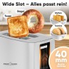 Toaster 2 slots Stainless steel Proficook PC-TA1279