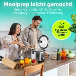 Cuiseur de riz et vapeur 2en1 700W inox Proficook PC-RK1285-Inox