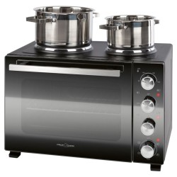 Proficook PC-KK1302 32L oven and double hob combination-Black